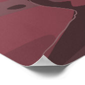 Santa María Guatemala Vintage Reiseplakat. Poster (Ecke)