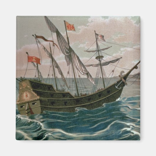 Santa Maria nähert sich der Küste des neuen W Magnet (Vorne)