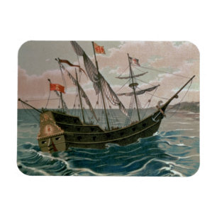 Santa Maria nähert sich der Küste des neuen W Magnet