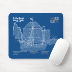 Santa Maria - Pläne für Schiffskonzepte ABD Mousepad