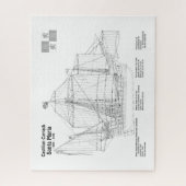 Santa Maria - Pläne für Schiffskonzepte BD Puzzle (Vertikal)