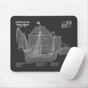 Santa Maria - Pläne für Schiffskonzepte PBD Mousepad