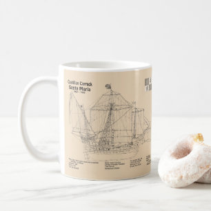 Santa Maria - Schiffsplänen SD Kaffeetasse