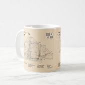 Santa Maria - Schiffsplänen SD Kaffeetasse (Vorderseite Links)