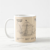 Santa Maria - Schiffsplänen SD Kaffeetasse (Links)