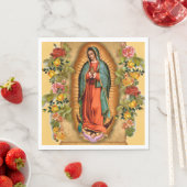 Santa Maria, Virgen de Guadalupe Mutter Maria Rose Serviette (Beispiel)