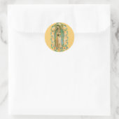 Santa Maria, Virgen de Guadalupe Mutter Mary Runder Aufkleber (Tasche)