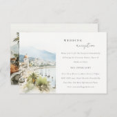 Santa Marta Colombia Landscape Wedding Reception Begleitkarte (Vorne/Hinten)