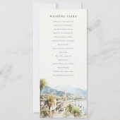 Santa Marta Kolumbien Landschaft Hochzeitsprogramm Einladung (Rückseite)