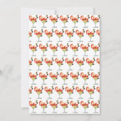 Santa Martini Monogramm Dankeskarten Einladung (Rückseite)