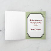 Santa Mask Feiertagskarte (Innenseite)