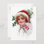 Santa Mask Feiertagspostkarte (Vorne/Hinten)