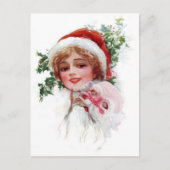 Santa Mask Feiertagspostkarte (Vorderseite)