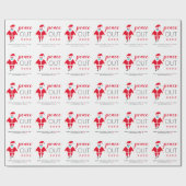 Santa Mask Peace Out 2020 Weihnachten Geschenkpapier (Flach)