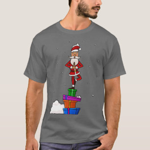 Santa Meditation einer Leine T-Shirt