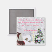 Santa Meets Jesus Magnet (Vorderseite/Rückseite)