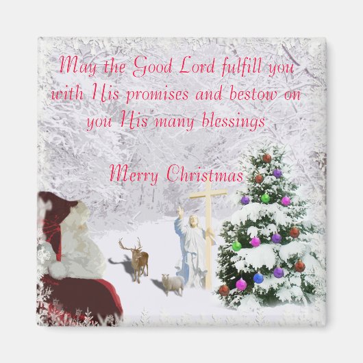 Santa Meets Jesus Magnet (Vorne)