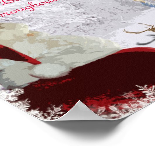 Santa Meets Jesus Poster (Ecke)