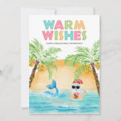 Santa Mermaid Beach Weihnachten (Vorderseite)