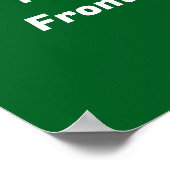 Santa Merry Christmas Modern Ho Ho Ho Name Poster (Ecke)