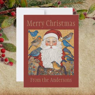 Santa Merry Christmas Postcard Postkarte