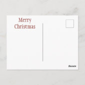 Santa Merry Christmas Postcard Postkarte (Rückseite)