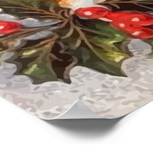 Santa Merry Christmas Poster (Ecke)