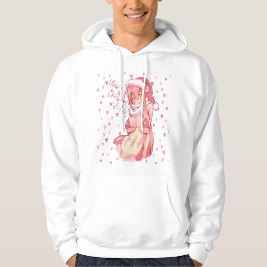 Santa Merry Christmas sexy Anime Bikini Hoodie (Vorderseite)