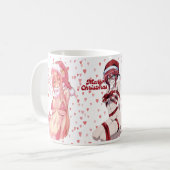 Santa Merry Christmas sexy Anime Bikini Kaffeetasse (Vorderseite Links)