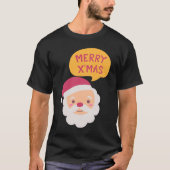 Santa Merry Christmas T - Shirt (Vorderseite)