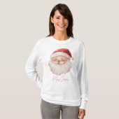 Santa Merry Christmas T-Shirt (Vorne ganz)