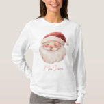 Santa Merry Christmas T-Shirt<br><div class="desc">Weihnachten T - Shirt für all Ihre Ferien Einkäufe,  Party,  oder einfach nur das Laufen von Bestellungen. Auch gut für Lehrer.</div>