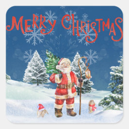 Santa Merry Cristmas Sticker
