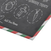 Santa-Milch-und-Kekse-Tablett Schneidebrett (Ecke)