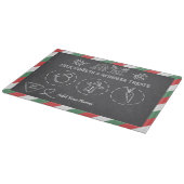 Santa-Milch-und-Kekse-Tablett Schneidebrett (Ecke)