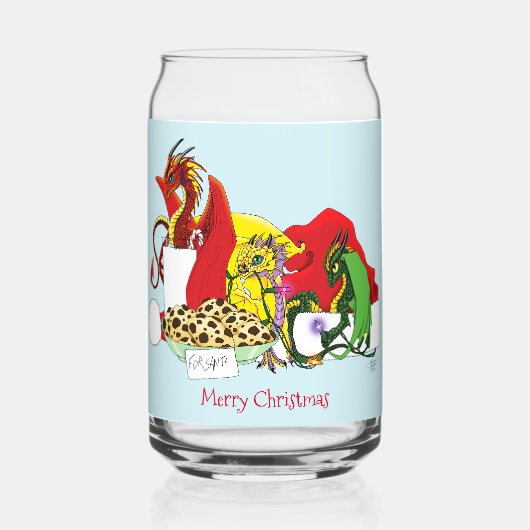 Santa Milk Cookies Dragons Dosenglas (Vorderseite)