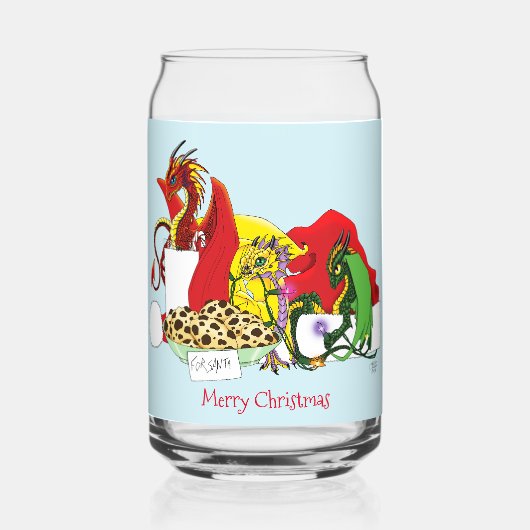 Santa Milk Cookies Dragons Dosenglas (Rückseite)