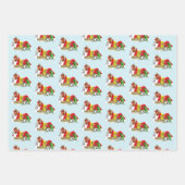 Santa Milk Cookies Dragons Geschenkpapier Set (Vorderseite 2)