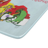 Santa Milk Cookies Dragons Schneidebrett (Ecke)