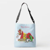 Santa Milk Cookies Dragons Tragetaschen Mit Langen Trägern (Rückseite)