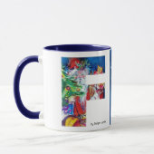 SANTA MIT BALLOONS UND CHRISTMAS BAUM DES MONOGRAM TASSE (Links)