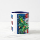 SANTA MIT BALLOONS UND CHRISTMAS BAUM E MONOGRAM TASSE (Zentrum)