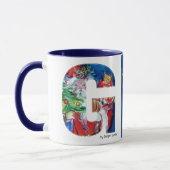 SANTA MIT BALLOONS UND CHRISTMAS TREE G MONOGRAM TASSE (Links)