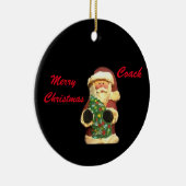 SANTA MIT BAUCHRISTMAS COACH ORNANAMENT KERAMIK ORNAMENT (Rechts)