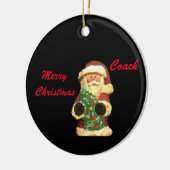 SANTA MIT BAUCHRISTMAS COACH ORNANAMENT KERAMIK ORNAMENT (Links)