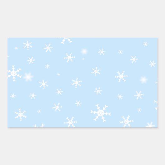 Santa mit Baum Rechteckiger Aufkleber (Vorderseite)