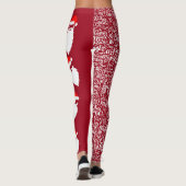 Santa mit Briefkunst Leggings (Rückseite)