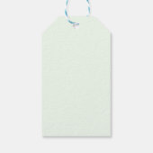 Santa mit Champagnerflasche Geschenkanhänger (Rückseite)