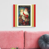 Santa mit Christ Child Toys St. Nicholas Leinwanddruck (Insitu (Wohnzimmer))