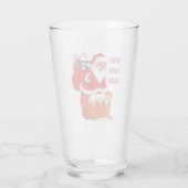 SANTA MIT CHRISTMAS PRÄENTS, HO! HO! HO! GLAS (Rückseite)